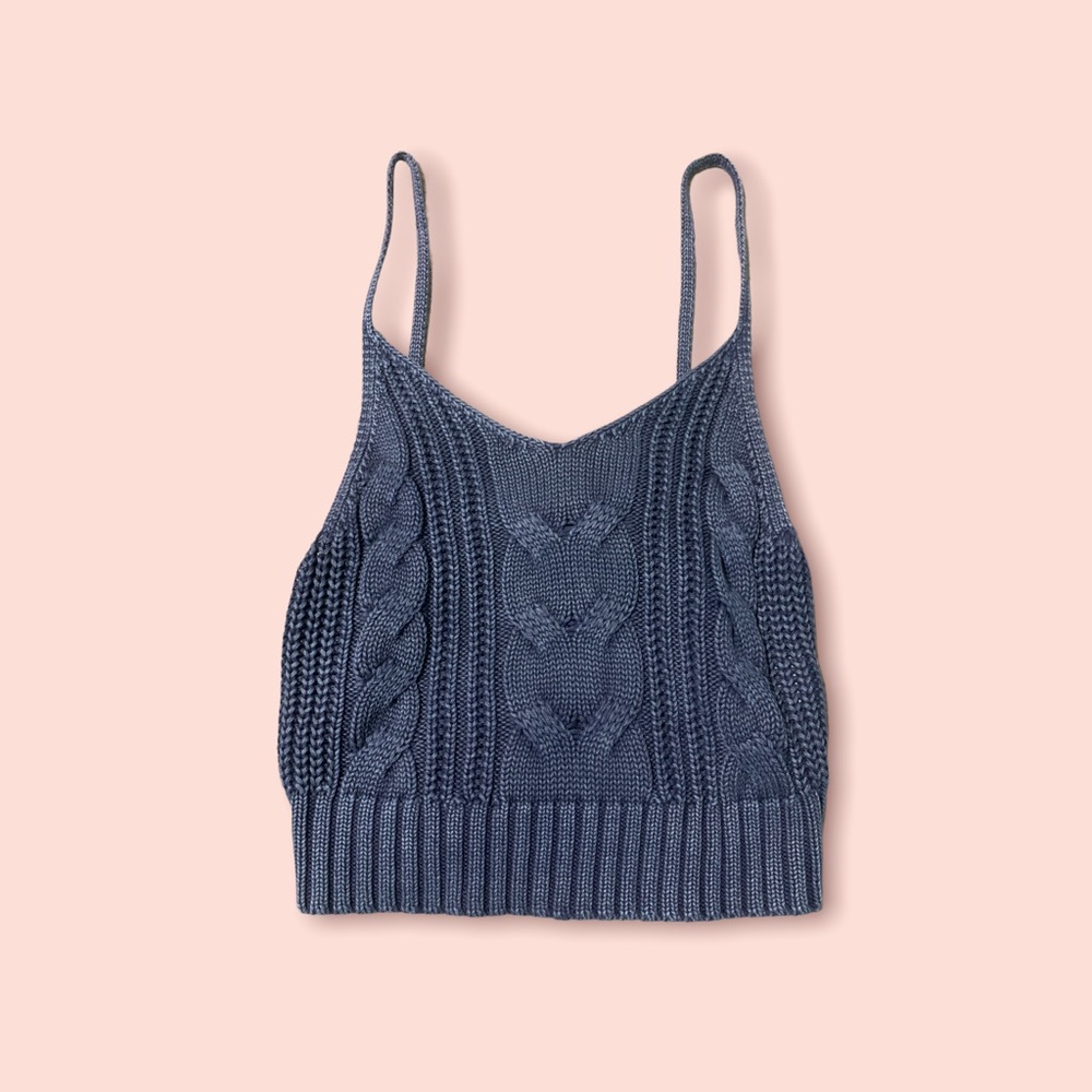 Knit Strappy Sweater Vest